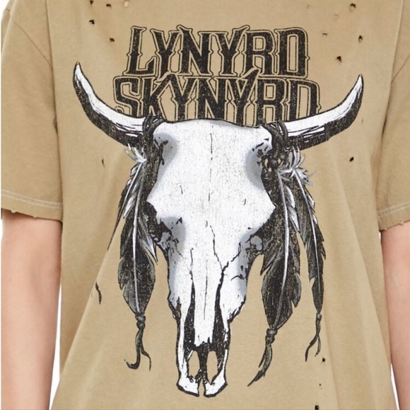 Lynard Skynard (S/M) Oversized Baggy Distresed Graphic Tee - Picture 11 of 11